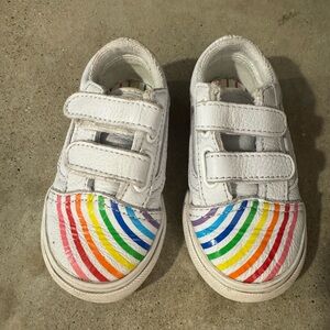 Shop Leather Rainbow Vans